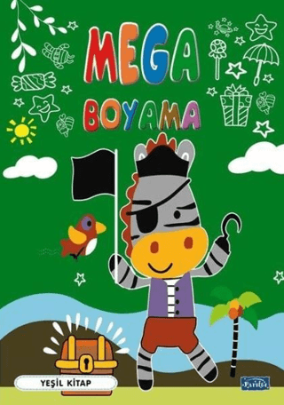 Mega Boyama - Kahverengi Kitap - Parıltı Yayınları Kitap