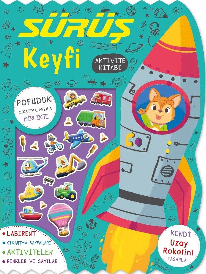 Sürüş Keyfi – Çıkartmalı Aktivite Kitabı - İndigo Çocuk Kitap