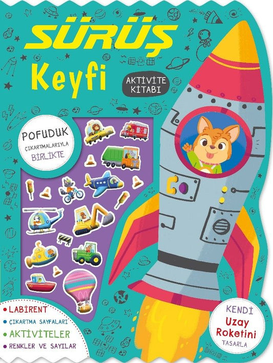 Sürüş Keyfi – Çıkartmalı Aktivite Kitabı - İndigo Çocuk Kitap