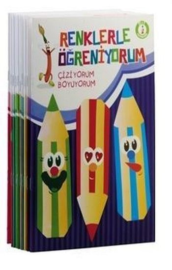 Renklerle Öğreniyorum Boyama Seti (10 Kitap) - Ema Kitap Kitap