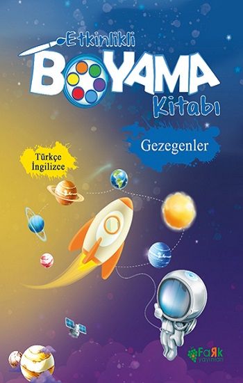 Etkinlikli Boyama Kitabı - Gezegenler - Fark Yayınları Kitap