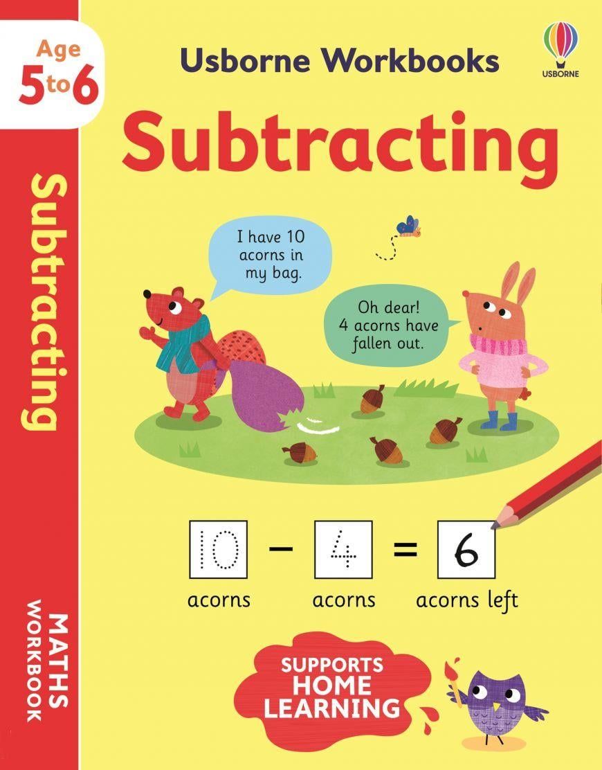 Usborne Workbooks Subtracting 5-6 - Usborne Publishing Kitap