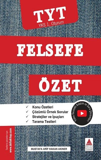 TYT Felsefe Özet (YKS 1. Oturum) - Delta Kültür Yayınevi Kitap