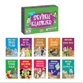 Çocuklar İçin Sevilen Klasikler (10 Kitap + Soru Kitapçığı) - Bıcırık Yayınları Kitap