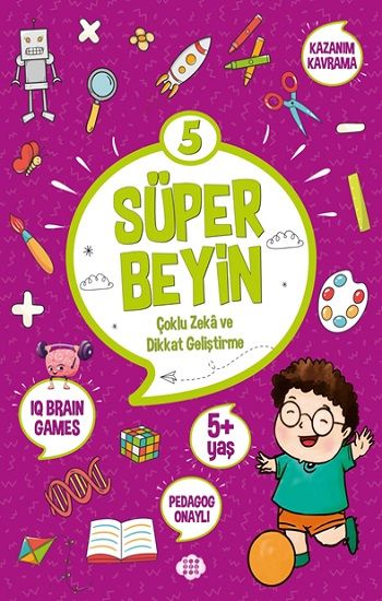 Süper Beyin 5 (5+ Yaş) - Dokuz Yayınları Kitap