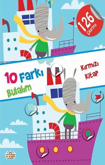 10 Farkı Bulalım - Kırmızı Kitap - 0-6 Yaş Yayınları Kitap