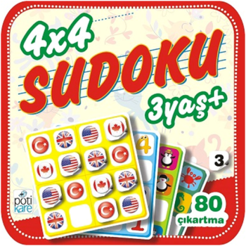 4 x 4 Sudoku – 3 (3 Yaş +) - Pötikare Yayıncılık Kitap