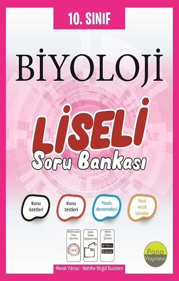 10.Sınıf Liseli Biyoloji Soru Bankası - Pano Yayınevi Kitap