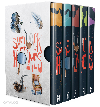 Sherlock Holmes Serisi (5 Kitap Kutulu Set) - Parodi Yayınları Kitap