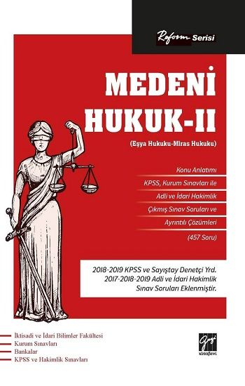 Reform Serisi Medeni Hukuk II - Gazi Kitabevi Kitap