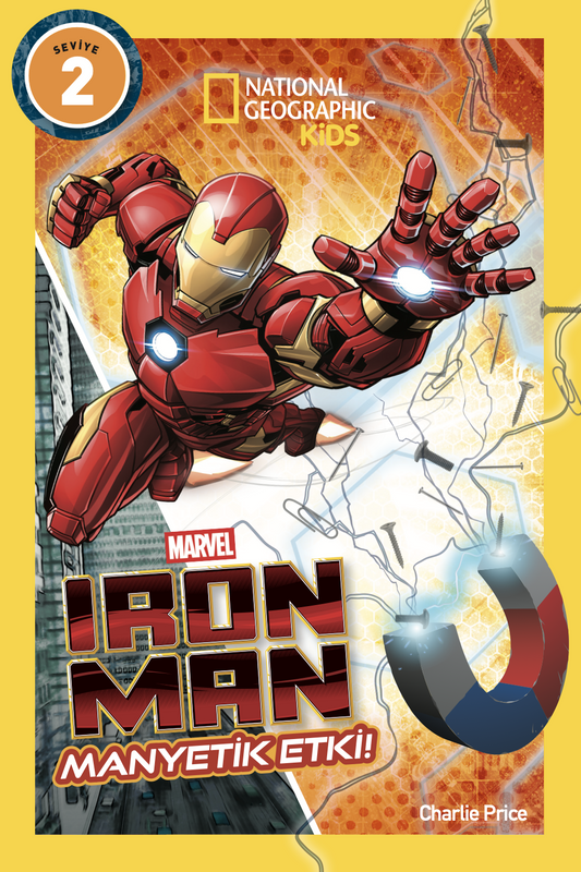 National Geographic Kids - Marvel Iron Man Manyetik Etki! - Beta Kids Kitap