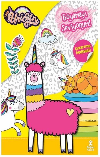 I Love Unicorn Boyamayı Seviyorum - Doğan Çocuk Kitap