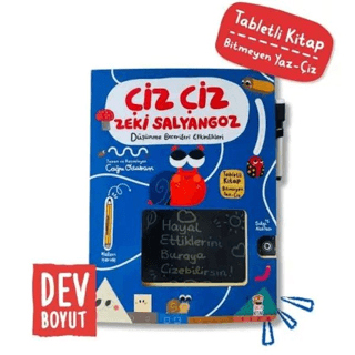 Çiz Çiz Zeki Salyangoz - Düşünme Becerileri Etkinlikleri - Sincap Kitap Kitap