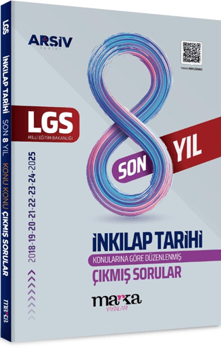 LGS İnkilap Konu Konu Çıkmış Sorular Son 8 Yıl - Marka Yayınları Kitap