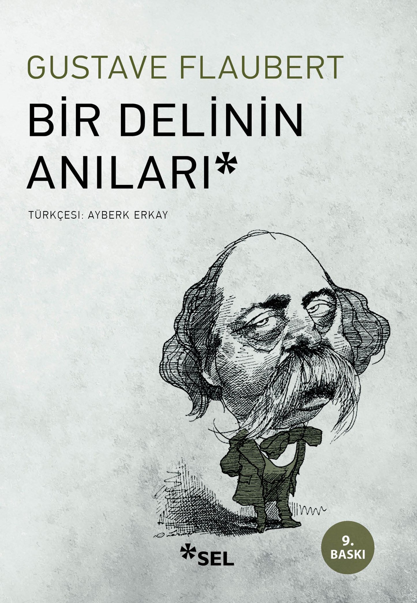 Bir Delinin Anıları Gustave Flaubert Türkçe kitap kapağı