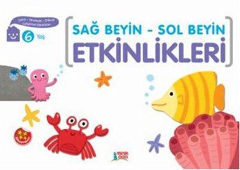 Sağ Beyin-Sol Beyin Etkinlikleri 6 - Minik Ada Yayınları Kitap