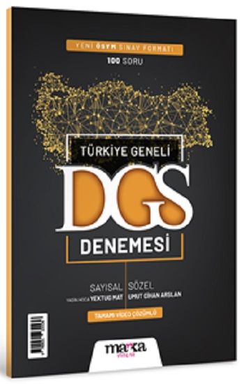 2025 DGS Türkiye Geneli Sayısal Sözel Yeni Sınav Müfredatına Uygun Deneme - Marka Yayınları Kitap