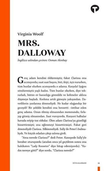 Mrs. Dalloway - Turkuvaz Kitap Kitap