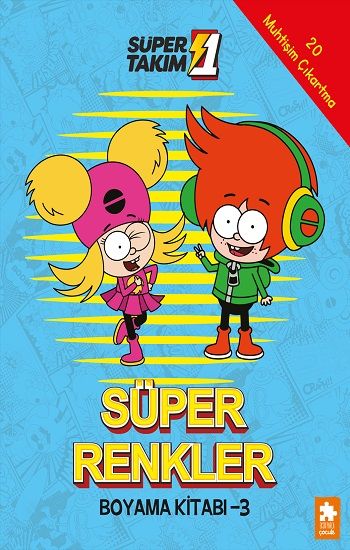 Süper Renkler Boyama Kitabı - 3- Süper 1 Takım - Eksik Parça Yayınları Kitap