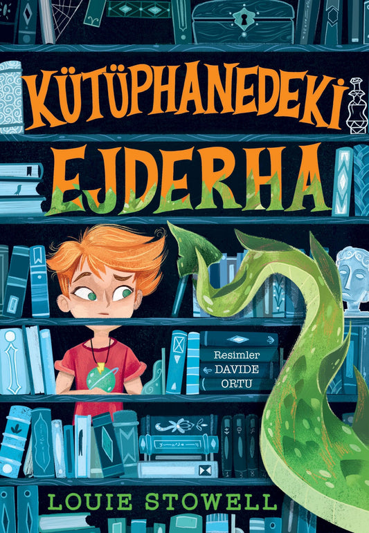 Kütüphanedeki Ejderha - Mavi Bulut Yayınları Kitap
