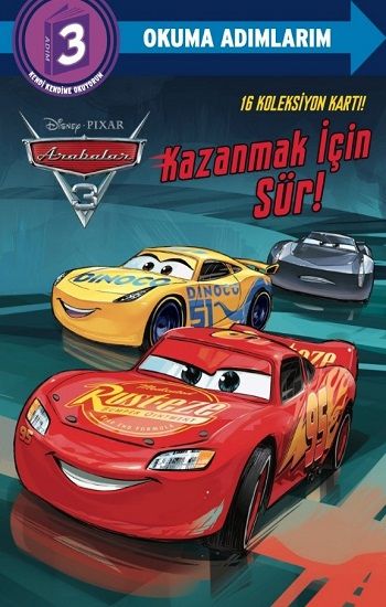 Disney Arabalar - Kazanmak İçin Sür! ;Okuma Adımlarım 3 - Beta Kids Kitap