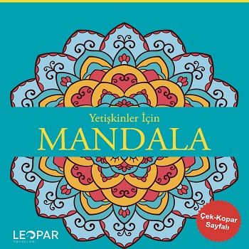 Yetişkinler İçin Mandala - Mavi - Leopar Yayınları Kitap