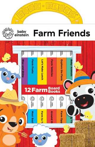 Baby Einstein: Farm Animals My First Library 12 Board Book Set - Pi Kids Kitap