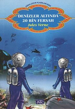 Denizler Altında 20 Bin Fersah Jules Verne Türkçe çocuk kitabı kapağı