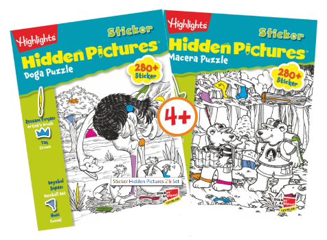 Highlights Sticker Hidden Pictures 2'li Set - Dikkat Atölyesi Yayınları Kitap