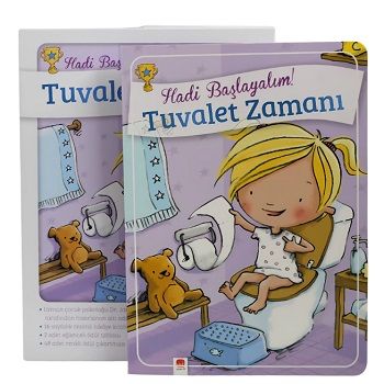 Tuvalet Zamanı - Kızlar İçin Tuvalet Eğitimi Kitabı (Ciltli) - Uçan Fil Yayınları Kitap