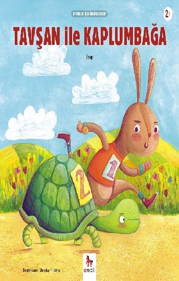 Tavşan ile Kaplumbağa - Minikler İçin Ünlü Eserler - Almidilli Kitap