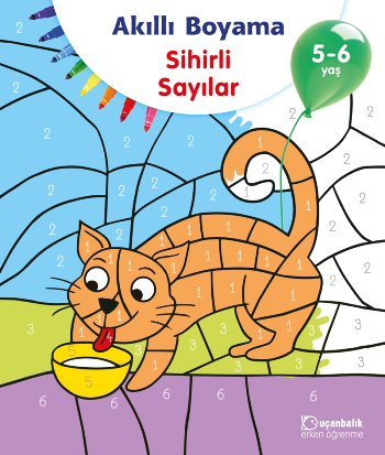 Akıllı Boyama Sihirli Sayılar 5-6 Yaş - Uçanbalık Yayıncılık Kitap