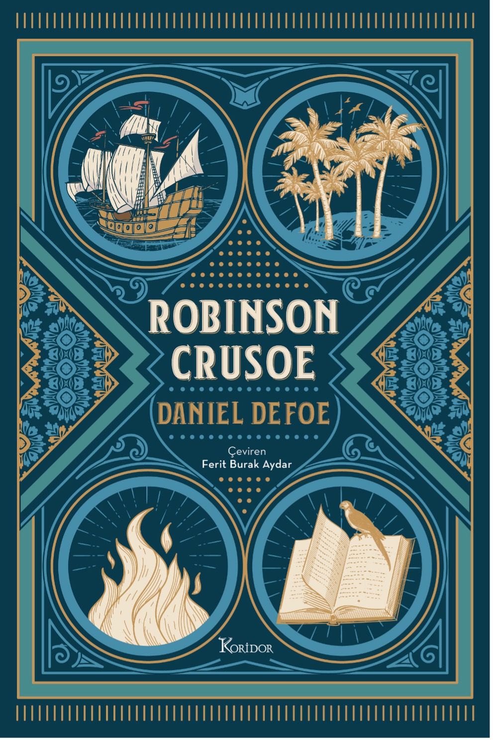 Robinson Crusoe (Bez Ciltli) - Koridor Yayıncılık Kitap