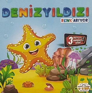 Hareketli Kitaplar Deniz Yıldızı Renk Arıyor - 0-6 Yaş Yayınları Kitap