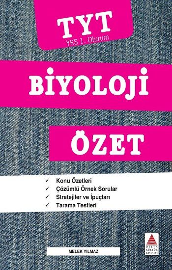 TYT Biyoloji Özet (YKS 1. Oturum ) - Delta Kültür Yayınevi Kitap