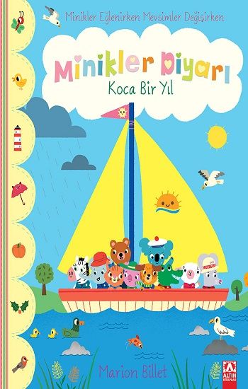 Minikler Diyarı - Koca Bir Yıl - Altın Kitaplar - Boyama ve Çocuk Kitapları Kitap
