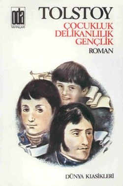Çocukluk Delikanlılık Gençlik Lev Nikolayeviç Tolstoy Türkçe kitap kapağı