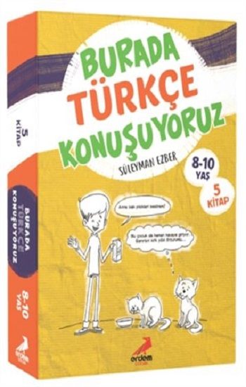 Burada Türkçe Konuşuyoruz (5 Kitap Takım) - Erdem Çocuk Kitap