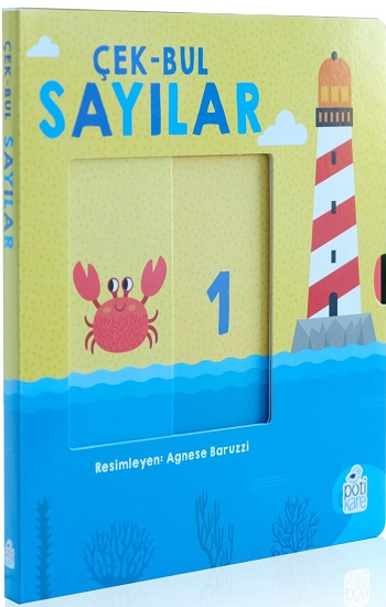 Çek-Bul Sayılar Hareketli Kitaplar (Sıvama Cilt) - Pötikare Yayıncılık Kitap