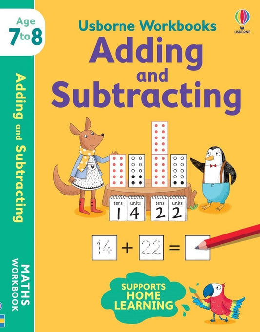 Usborne Workbooks Adding and Subtracting 7-8 - Usborne Publishing Kitap