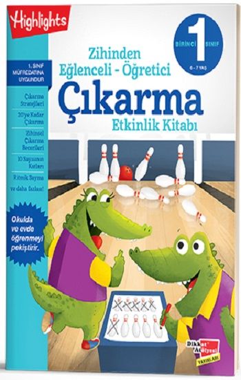 Zihinden Eğlenceli - Öğretici Çıkarma Etkinlik Kitabı - Dikkat Atölyesi Yayınları Kitap
