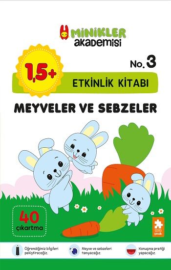 Minikler Akademisi – Meyveler ve Sebzeler - Eksik Parça Yayınları Kitap