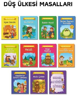 Düş Ülkesi Masalları Seti (10 Kitap +1 Aktivite Takım) - Dokuz Yayınları Kitap
