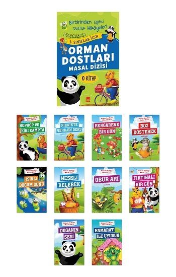 Orman Dostları Masal Dizisi (10 Kitap) - Ema Kitap Kitap