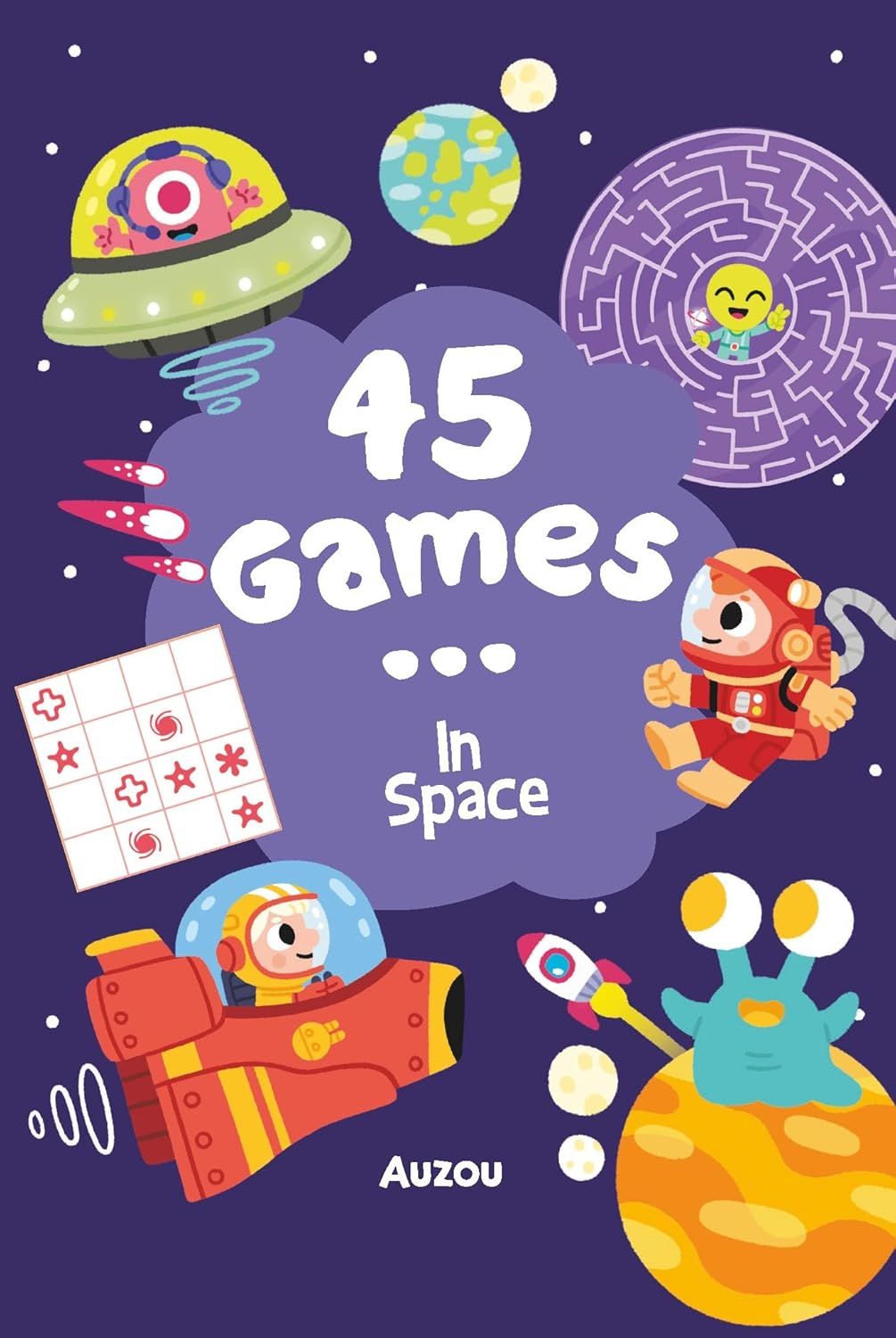 45 Games - In Space - Auzou Publishing Kitap