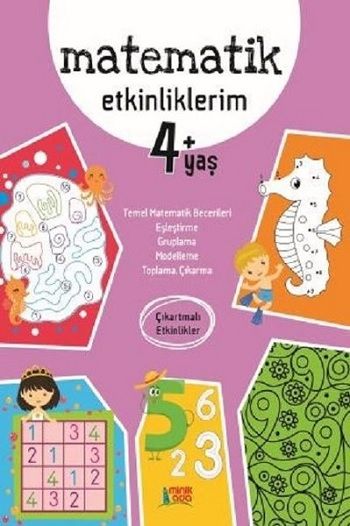 Matematik Etkinliklerim 4+Yaş - Minik Ada Yayınları Kitap