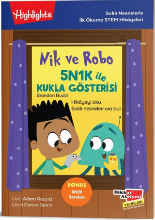 Nik ve Robo 5N1K ile Kukla Gösterisi - Dikkat Atölyesi Yayınları Kitap