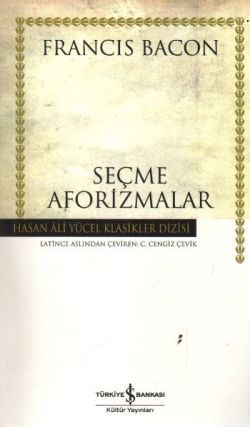 Seçme Aforizmalar Francis Bacon Türkçe kitap kapağı