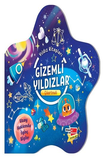 Çıkartmalı Yıldız Kitapları Serisi - Gizemli Yıldızlar - Dikkat Atölyesi Yayınları Kitap