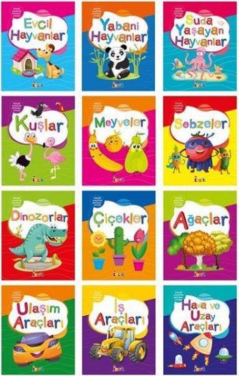 Küçük Kaşifin Boyama Kitabı Seti(12 Kitap) - Bıcırık Yayınları Kitap